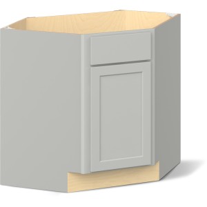RELIABILT Parkstone II Corner Sink Base, Light Gray, 32" W, 1 Door, Fully Assembled - 641004 | Lowe's Pro Supply
